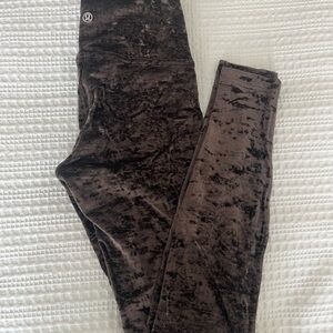 Lulu Lemon Velvet Full Length Leggings